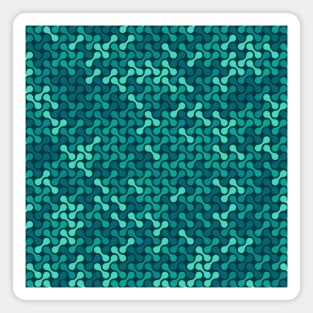 Metaballs Pattern (Teal) Magnet